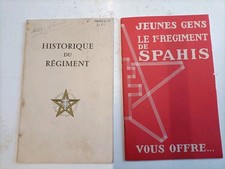 2 LIVRETS 1ER RÉGIMENT DE