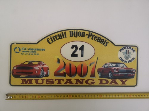 Plaque rallye plastique - de,