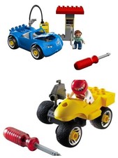 Lego Duplo Toolo 2 lots 2904 la moto + 5640 la voiture a la station service