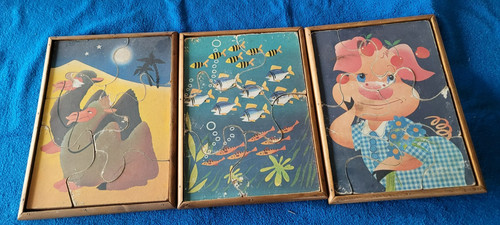Anciens puzzles cadre en - 3,