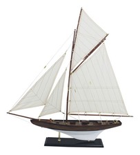 Voilier Maquette de bateau en Bois 70 x 72,5 cm Sea-Club