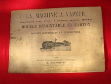 SCIENCE LA MACHINE A VAPEUR MODELE DEMONTABLE EN CARTON DESFORGES Volkert