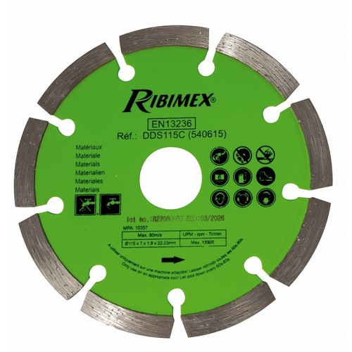Disque diamant segmenté 115