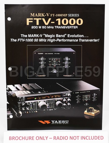 Brochure for yaesu ftv 1000 - for, ftv-1000