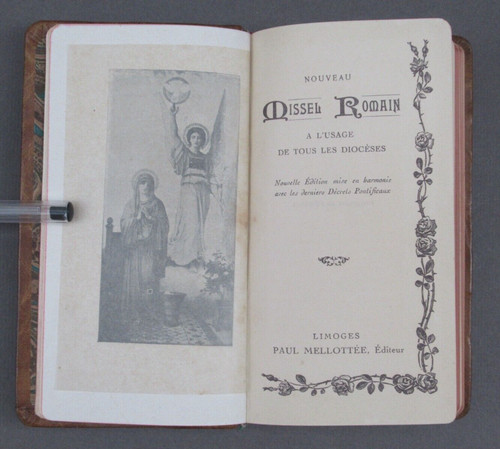 Missel romain ancien reliure - ancien,