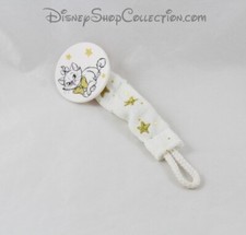 Attache tétine Marie chat DISNEY Les Aristochats blanc étoiles dorées 17 cm (MO)