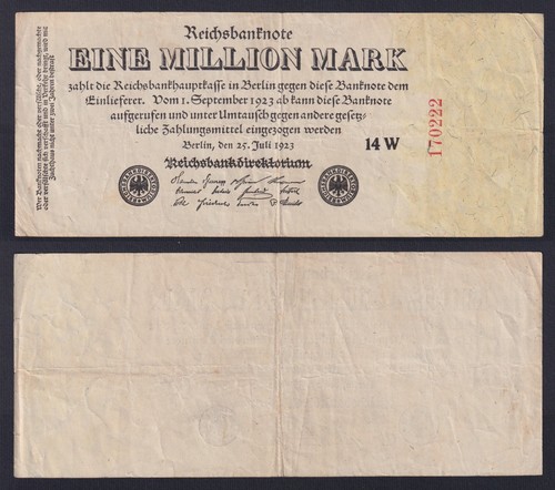 Billet allemagne million - allemagne, 1