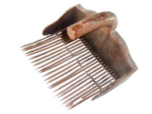 Beau peigne myrtilles bois - peigne,