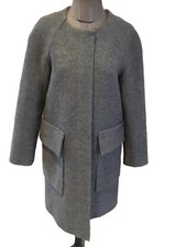 Très Beau Manteau Laine Gris Cos 36 