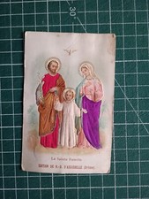 BX02 image pieuse gaufrée satin - chocolat Aiguebelle - Sainte Famille