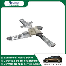 🇫🇷 MECANISME LEVE-GLACE AVANT GAUCHE PEUGEOT 3008 ➤9221FF ♻️