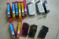 14 CARTOUCHES D'ENCRE NEUVES et ENTAMEES - HP 364 XL