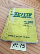Yamaha parts list RS125 1975