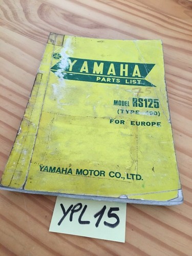 Yamaha parts list rs125 1975 - list,