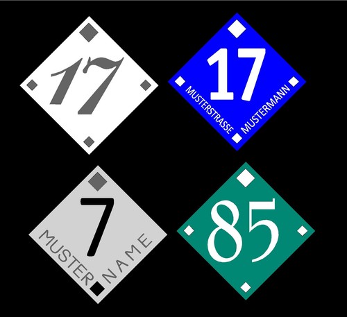 Panneau numéro maison - panneau,