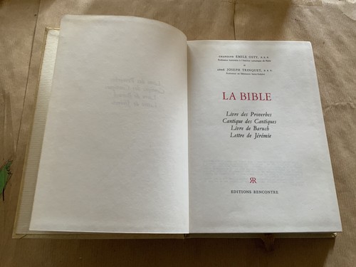Bible osty livre des - bible,