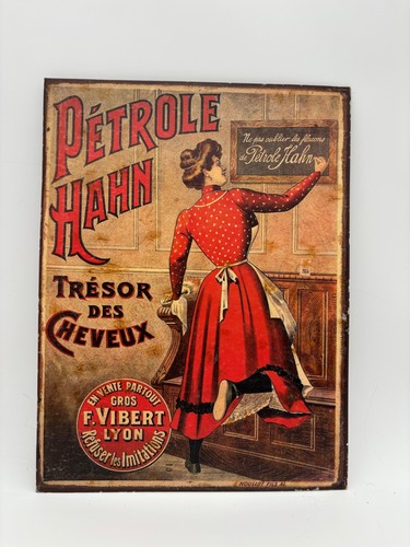 Tôle publicitaire pétrole - tôle, "pétrole