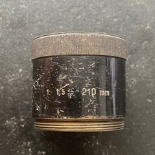 Lentille Lens Objectif ❤️ Sans Optique Diamètre 37mm Cylindre vide 1:1,5 F=210mm