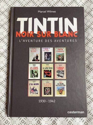 Tintin noir sur blanc - tintin,