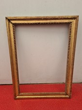 CADRE ANCIEN Xix Eme Dorure À La Feuille D Or Format, 52cm S 39cm