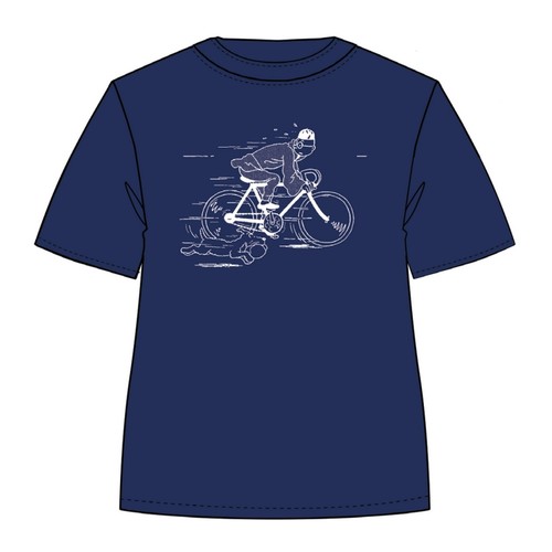 Shirt tintin fuyant - tintin, en