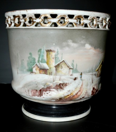 Superbe cache pot porcelaine - cache,