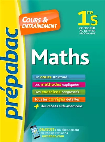 Maths 1re prépabac - prépabac, cours