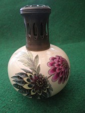 lampe berger en porcelaine - décor floral