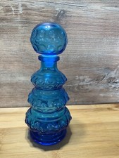 BOUTEILLE VINTAGE BLEUE EN