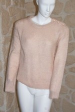 Pull rose neuf avec mohair et