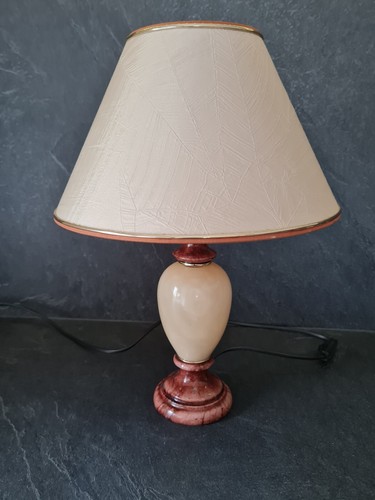 Lampe marbre rouge - lampe, et
