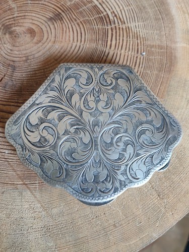Poudrier ancien argent - ancien,