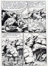 GIORDAN : VIGOR L'ATOLL TABOU PLANCHE ORIGINALE AREDIT PAGE 18