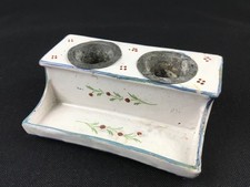 Encrier double en faïence