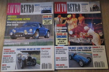 Lot 2 revues magazine Auto Retro années 1993 n° 158 159 alpine a110 talbot lago