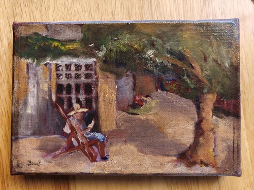 Peinture huile sur - à, l'huile