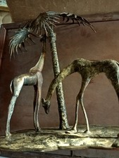 Bronze De vienne animalier girafe avec palmiers époque XIXème ??