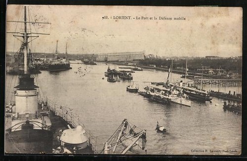 Carte postale lorient port - carte,