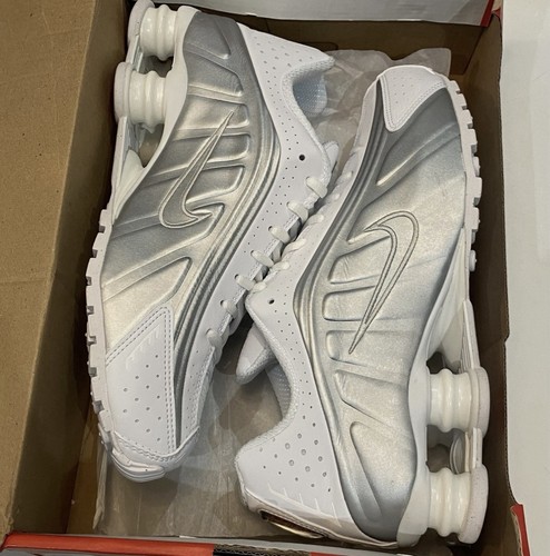 Nike shox blanc - blanc, argenté