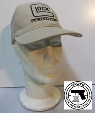 Casquette GLOCK PERFECTION beige ( 17 19 26 18 30 AUSTRIA GUN ARME PISTOLET )