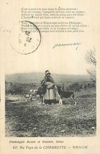 CP AU PAYS DE LA CHABRETTE NANON ET CHEVRES - 38226