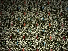 Tissu ancien Art Déco coton tissé tapisserie larg 75 cm x H120 cm, réf A650