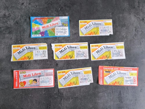 Lot billet loto loterie - lot, 8