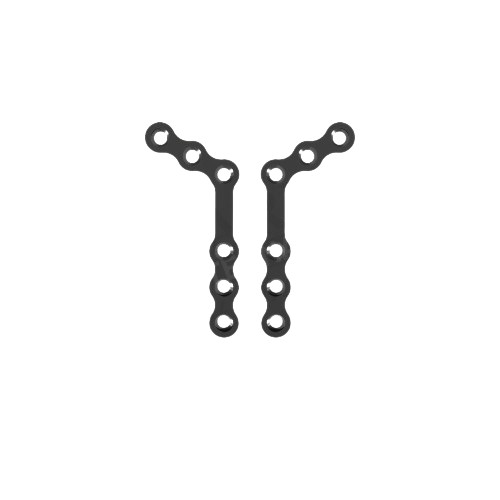 Plaque titane avec - l,
