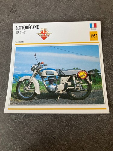 Carte fiche moto collection - carte,