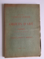 catalogue de vente collection CAMILLE ROGIER objet d'art tableau Drouot Mai 1896