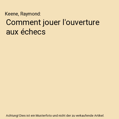 Comment jouer ouverture aux - l'ouverture,