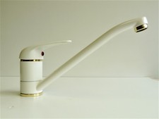 Robinet De Cuisine Blanc/Or