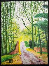 David Hockney Lithographie COA