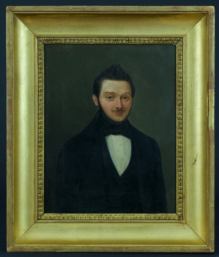Ancien tableau petit portrait